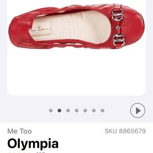New Me too Olympia red flats size 6